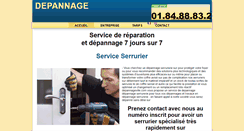 Desktop Screenshot of depannageville.com